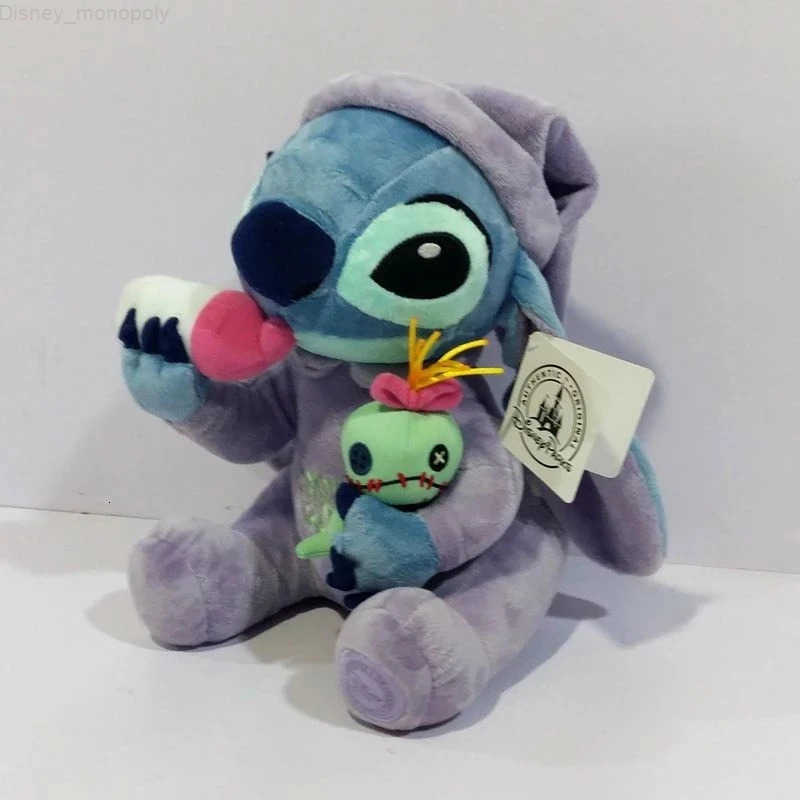 Disney 35cm cartoon Lilo Stitch Stuffed Plush Doll Creative Kawaii Plush Pillow Toy Birthday Gift H251009