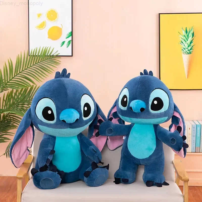 Disney 3580CM Lilo Stitch Doll Cartoon Angel Plush Toy Cute Anime Soft Stuffed Kawaii Companion Childrens Birthday Gift H251009