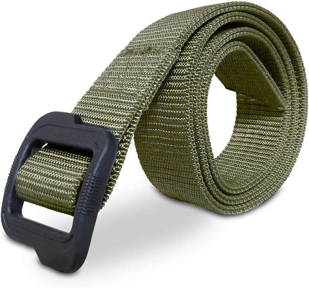 Tactical Belt 15inch Nylon Gun Belts for Men 2Ply EDC Belt with AdjustabLE Plastic W251009