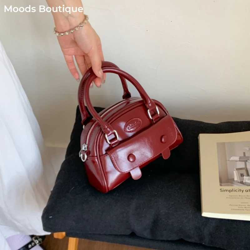 MOODS Fi Cute Tophandle Bags For Wen Casual Pure Color Mini Shoder Cross Body Bag 2025 Lat Designer Handbags Luxury D251009