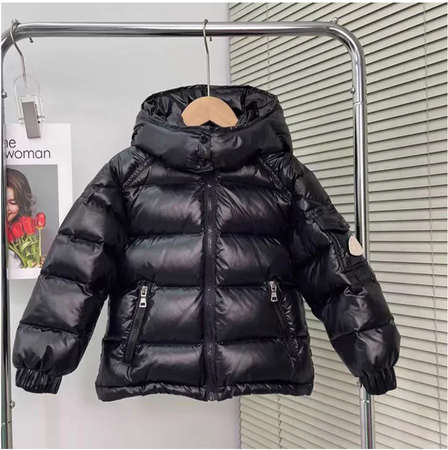 kids M Designer down Jacket Fashion Brand toddler jackets baby Winter Coat boy girl Embroidery Thick warm Coats Tops Outwear AAA H251023