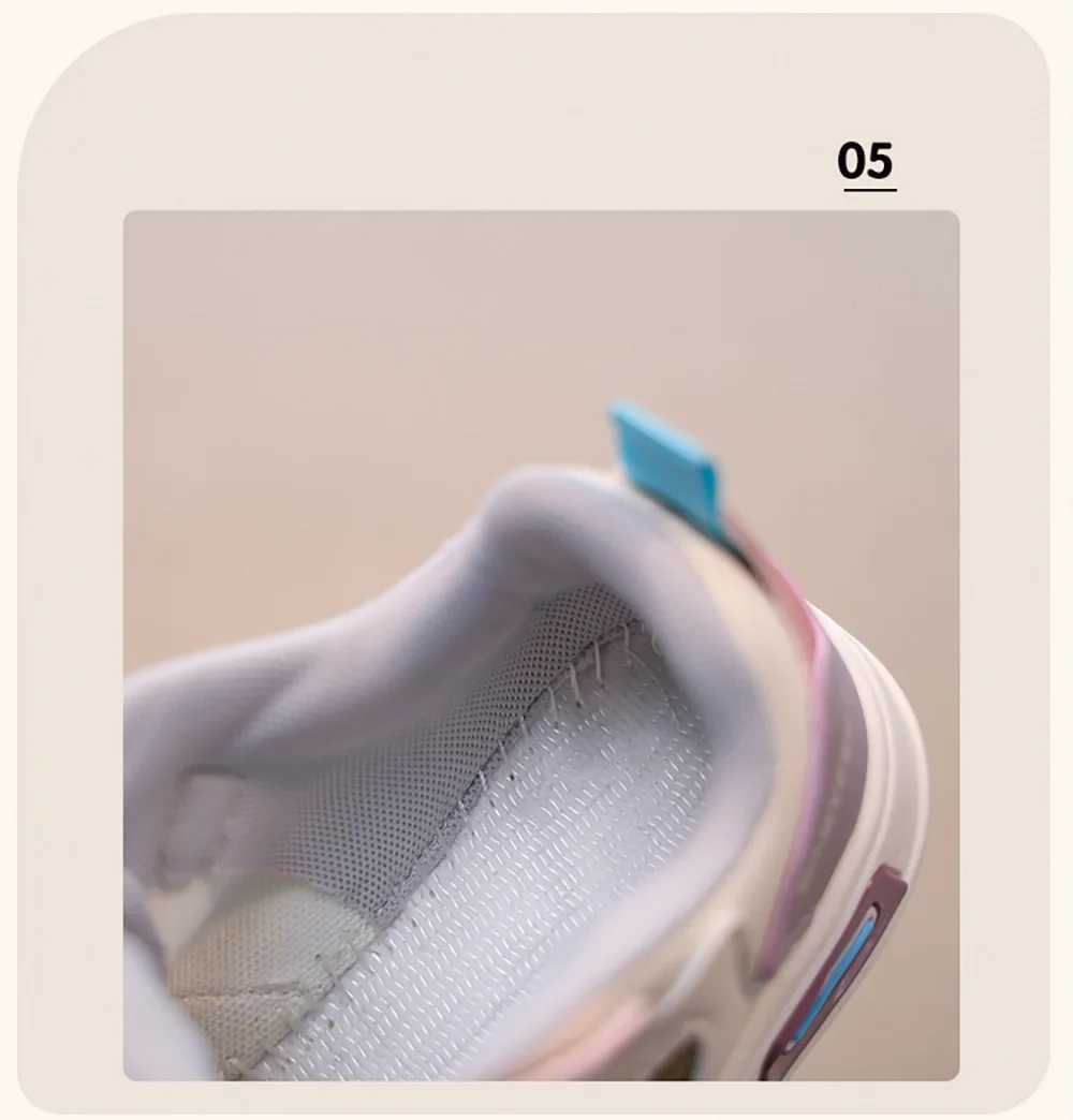 PU Leather Sport Shoes For Children 2025 Trend Fashion Teenager Girls Sneakers Antislippery Kids Tennis Shoes Running Shoes J251027