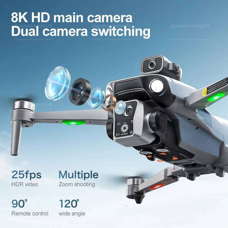 Camera Drone K19 Max GPS 360° Laser Obstacle Avoidance Panoramic Shooting 5G RC Airdrop Device Drone Optical Flow Positioning Gift Toy Drone With 4K C