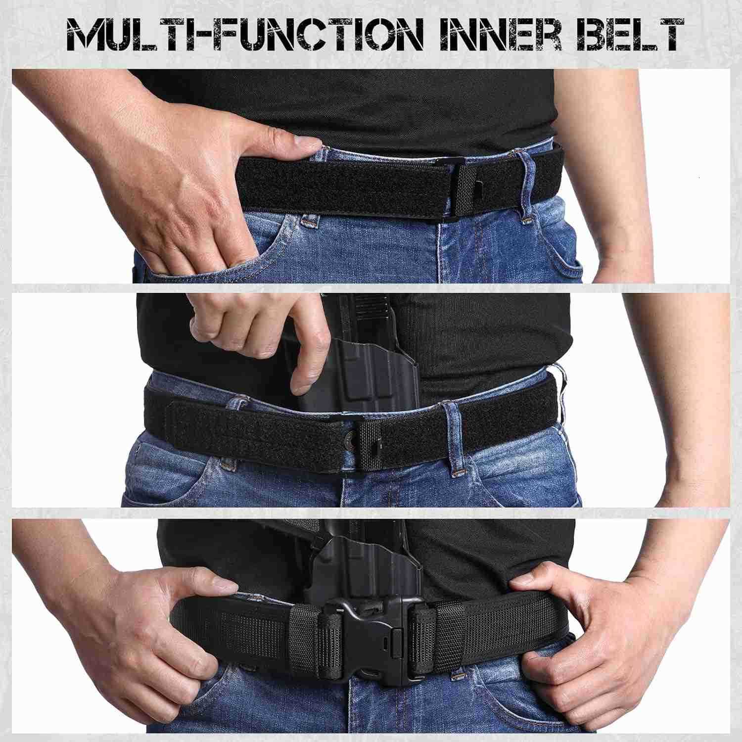 15 Inner Belt Liner With Metal EDC for Duty CCW Gun Fits 1752 Loop Outer Belt W251009