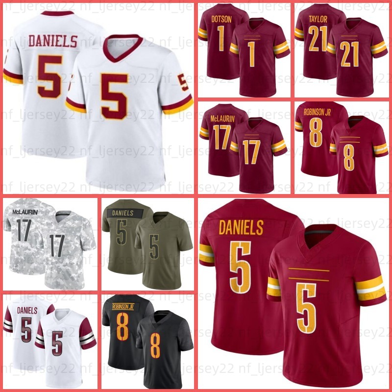 21 Sean Taylor Jayden Daniels Terry McLaurin Football Jersey Chase Young Deebo Samuel Sr Frankie Luvu Mike Sainristil Bobby Wagner Zach Ertz Zane Gonzalez Chinn
