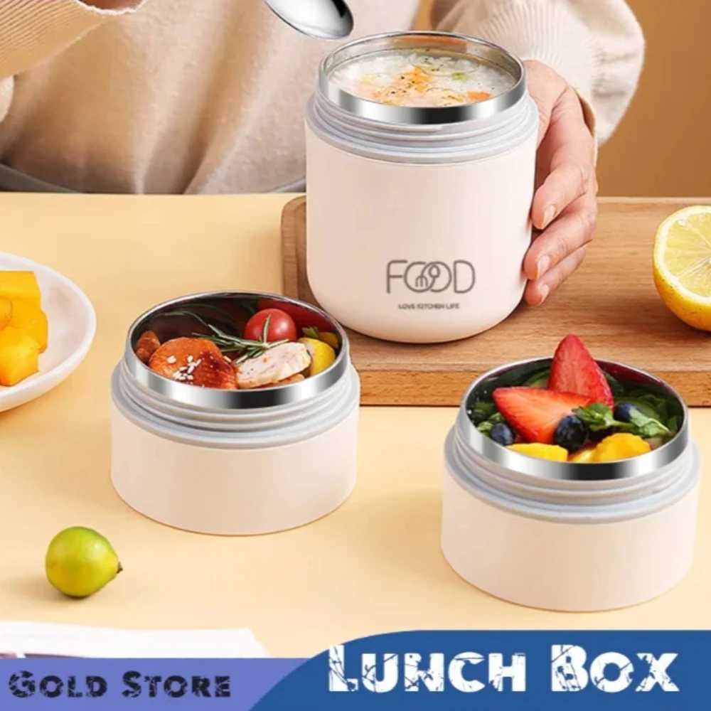 Thermal Lunch Box Stainless Steel LeakProof Food Portable Thermal Jar Insulated Soup Cup Highcapacity Bento Thermos Containers C251008