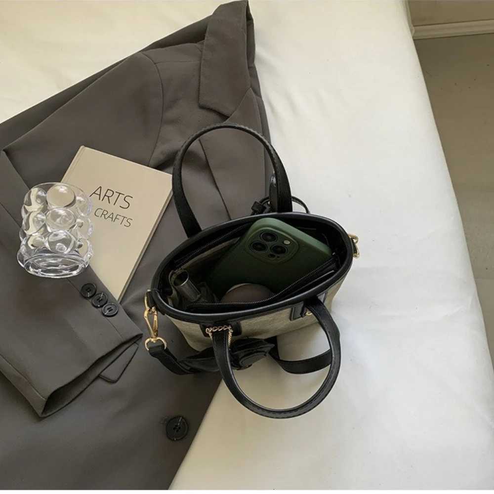 New fi 1 bag niche single shoder crossbody senior sense handbag change documents storage bag send pendant D251009