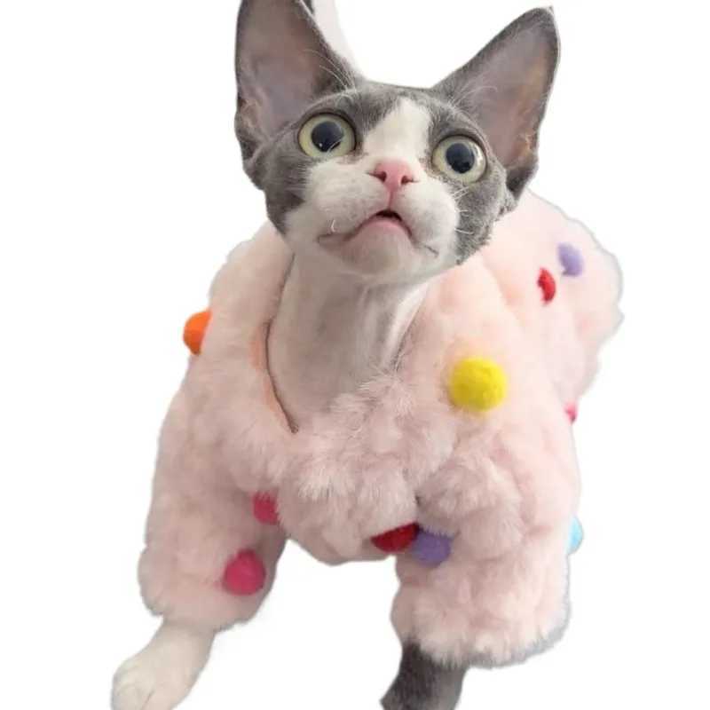 Sphinx Hairless Cat German Cat Clothes Winter New Cute Warm Cat Clothes C251009