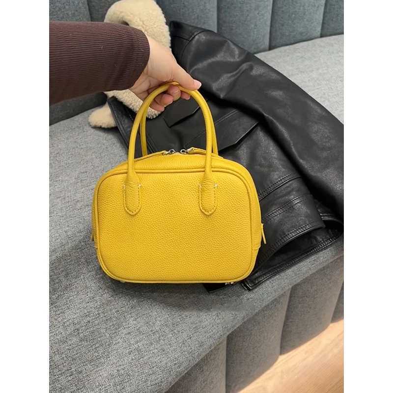 w Bowling Bag Wens Handbag 2025 New Luxury Lightweight Bost Bag Soft PU Leather Zipper Closure Daily Use oder C D251009