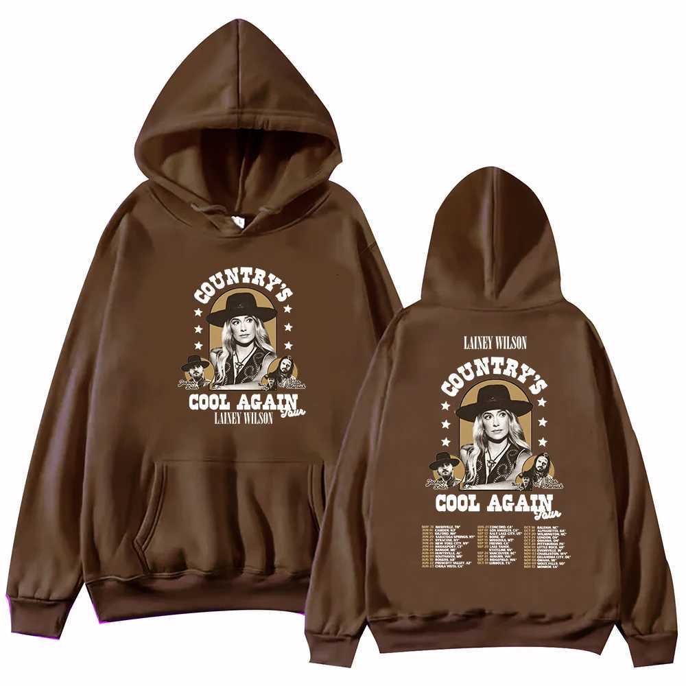 Lainey Wilson Countrys Cool Again Tour 2024 Hoodie Unisex Harajuku Pullover Tops Long Sleeve Hoodies Muisc Tour Fans GiftXJ251009