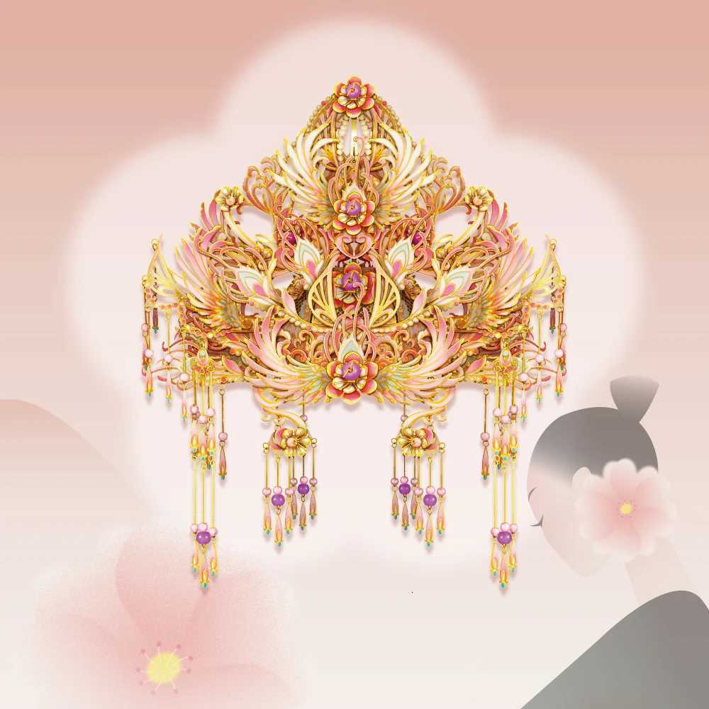 Piececool Metal Model Kits Lovely Flower Crown 3D Puzzles DIY Craft for Home Decoration Jigsaw Christmas Gifts X251009
