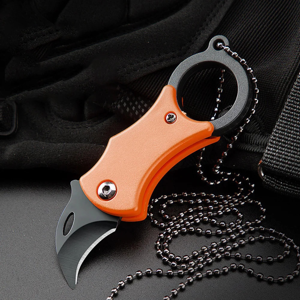 Folding Knife Outdoor EDC Fox Claw Box Cutter Camping Portable Rope Selfdefense Tool Gear 251009