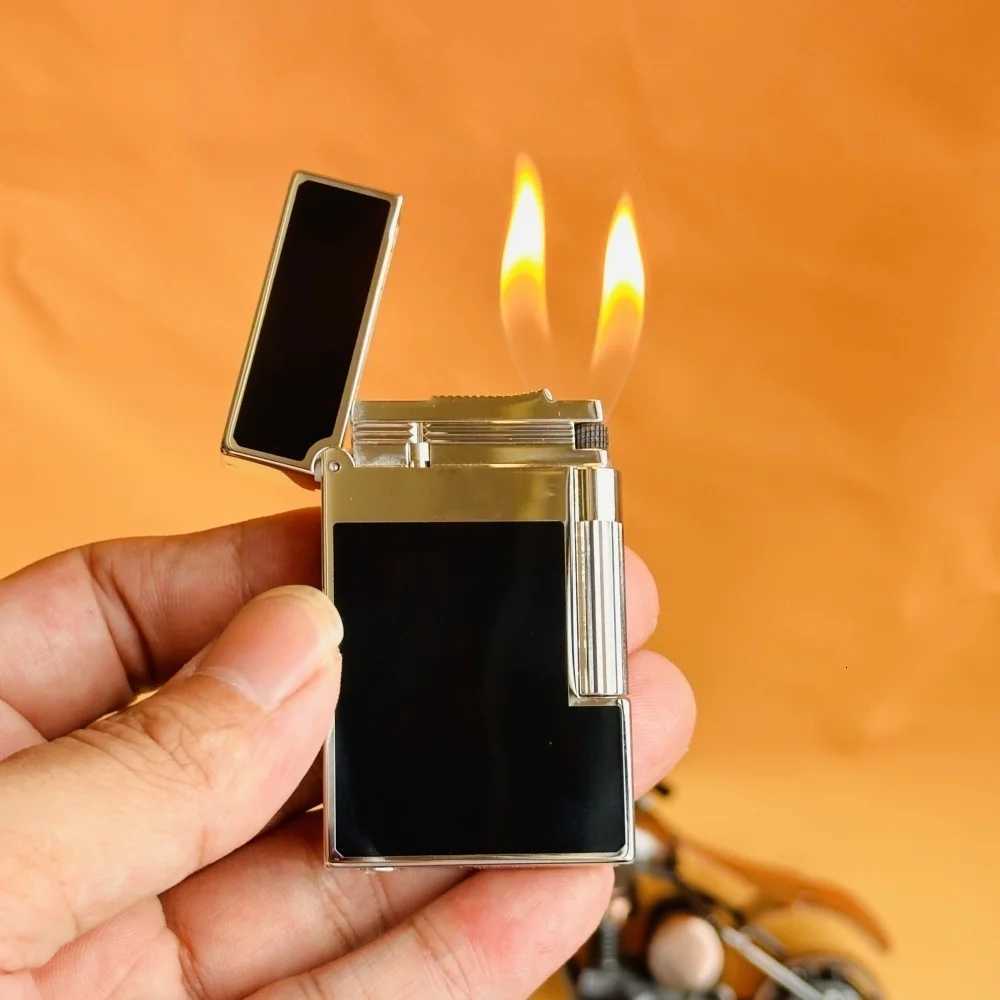 Luxury brand lighter made of pure copper resin paint style crisp sound quty series comes with a set of consumable W251009
