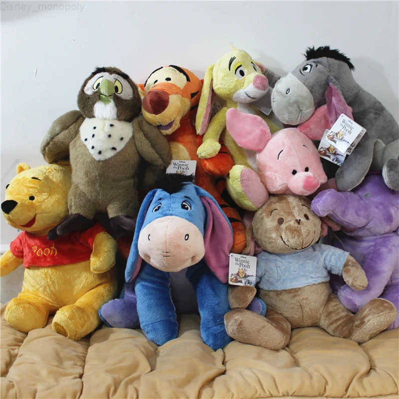 Disney 1piece winnie the pooh bear and tigger Eeyore donkey Piglet pig Pooh Bear stuffed gift toys boys girls brithday gift H251009
