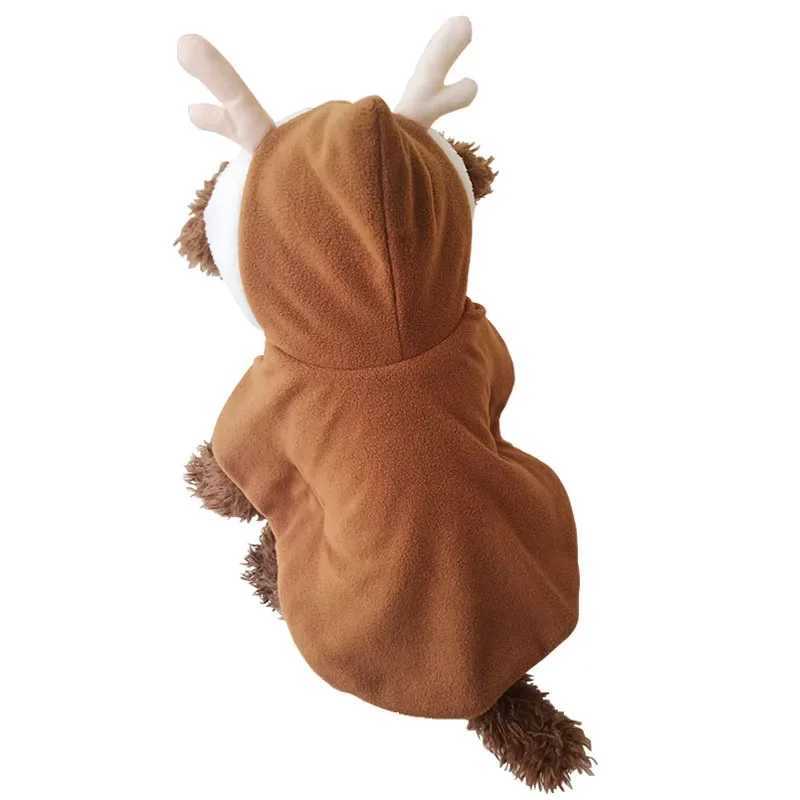 Christmas Elk Cat Cape Autumn Winter Cat Clothes British Shorthair British Pet Plush Jacket Christmas Pet Accessories C251009