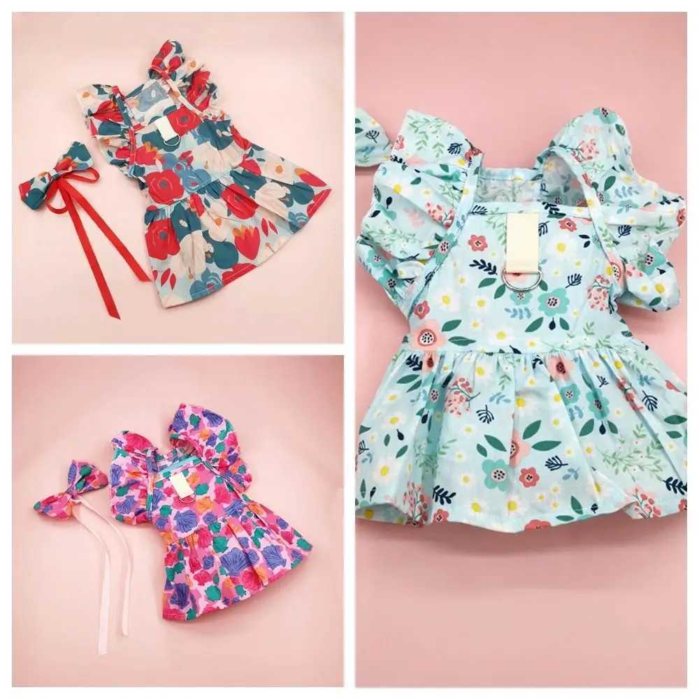 Chic Outfit Cotton Cat Ruffle Dress Sleeveless Comfortable Puppy Princess Skirt Breathable Spring Summer Pet Dress Cats C251009