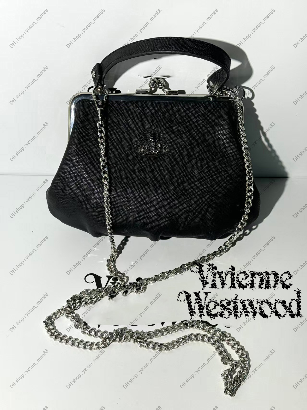 small saturn bag vivienme vivene vivvien vivenne Black silver cross pattern bag Crossbody bag westwoods Westly Woodly westity woodity bag wallet purse Female bag