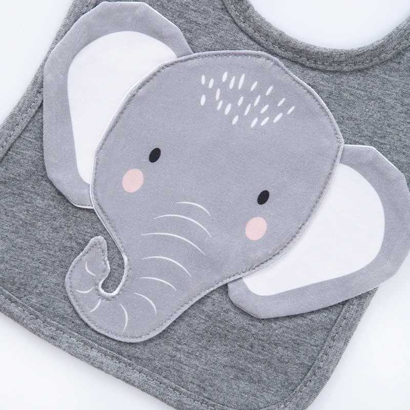 1 piece baby elephant saliva towel baby food towel animal bib childrens accessoriesJ251009