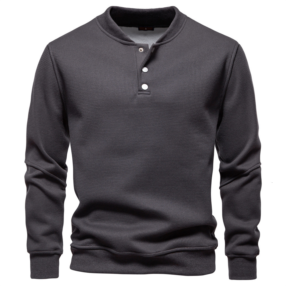 2025 New Designer Shirt Fleece-lined Thickened Waffle Collar Baseball Sweatshirt For Men Men's Designer Hoodie Crew Neck Sweatshirt