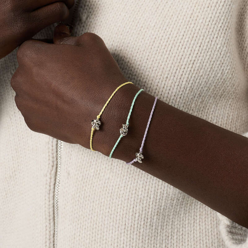 Colorful Dopamine Braided Rope Bracelet Handmade Simple Style Accessories