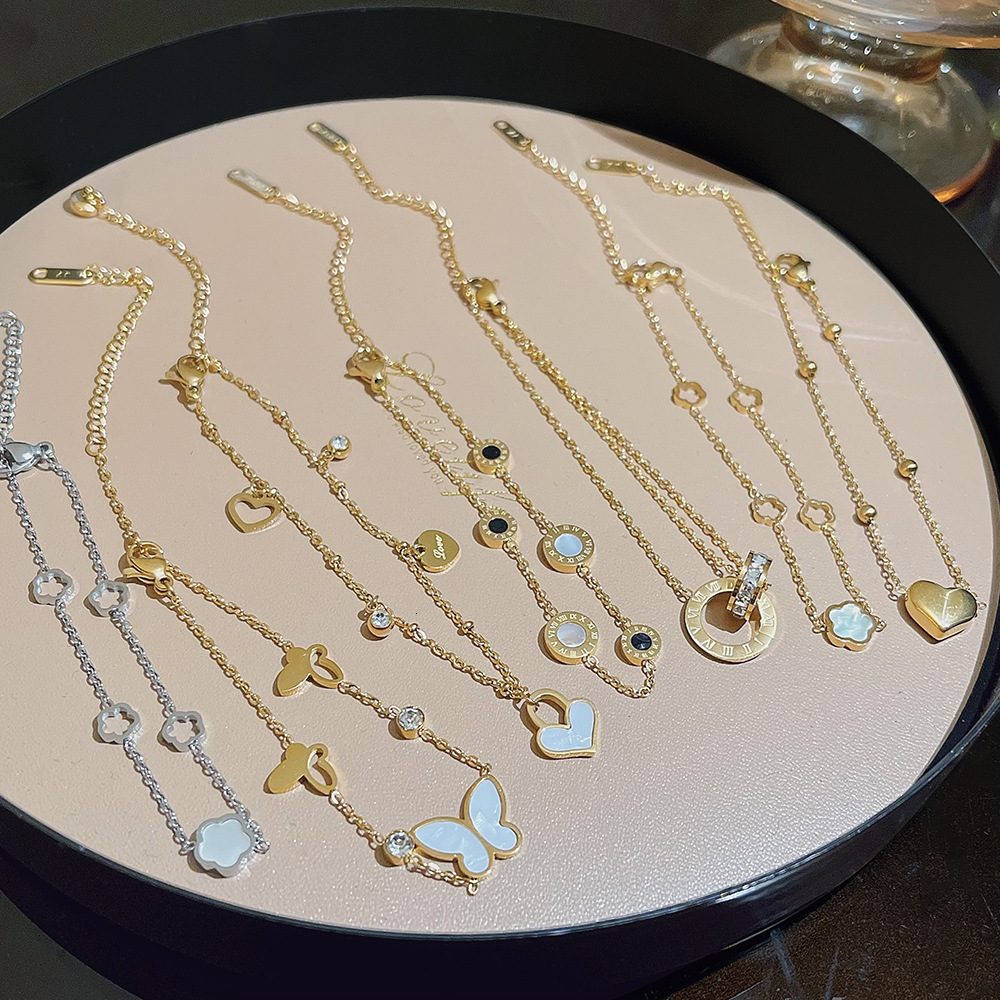 designer bracelet korean style design light exquisite versatile butterfly bracelet for women niche highend nonfading titanium steel jewelry