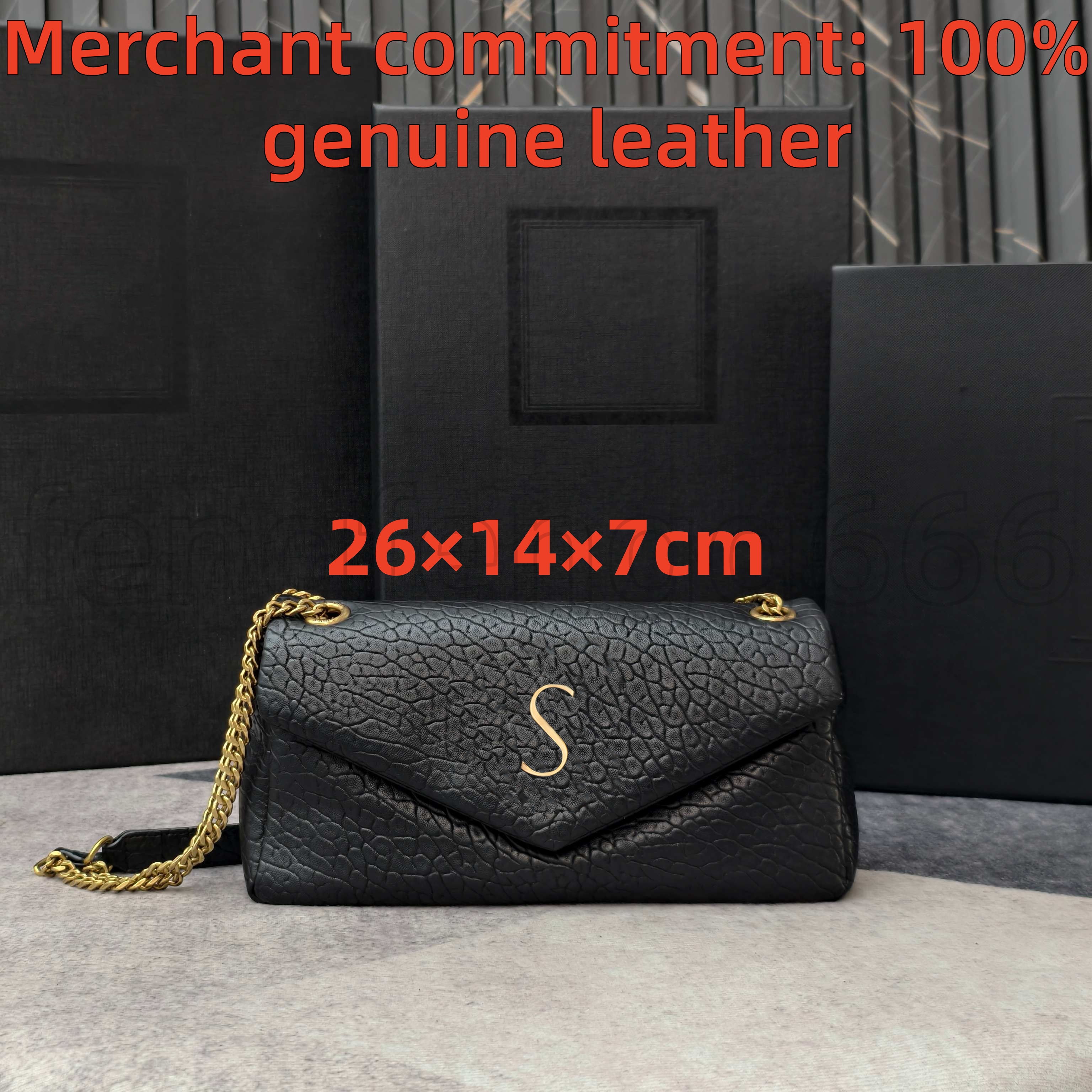 Luxury Designer bags Womens Top quality envelope bag Button opening and closing LE CASSANDRES leather chain handbag Can be worn on the shoulder or as a handbag