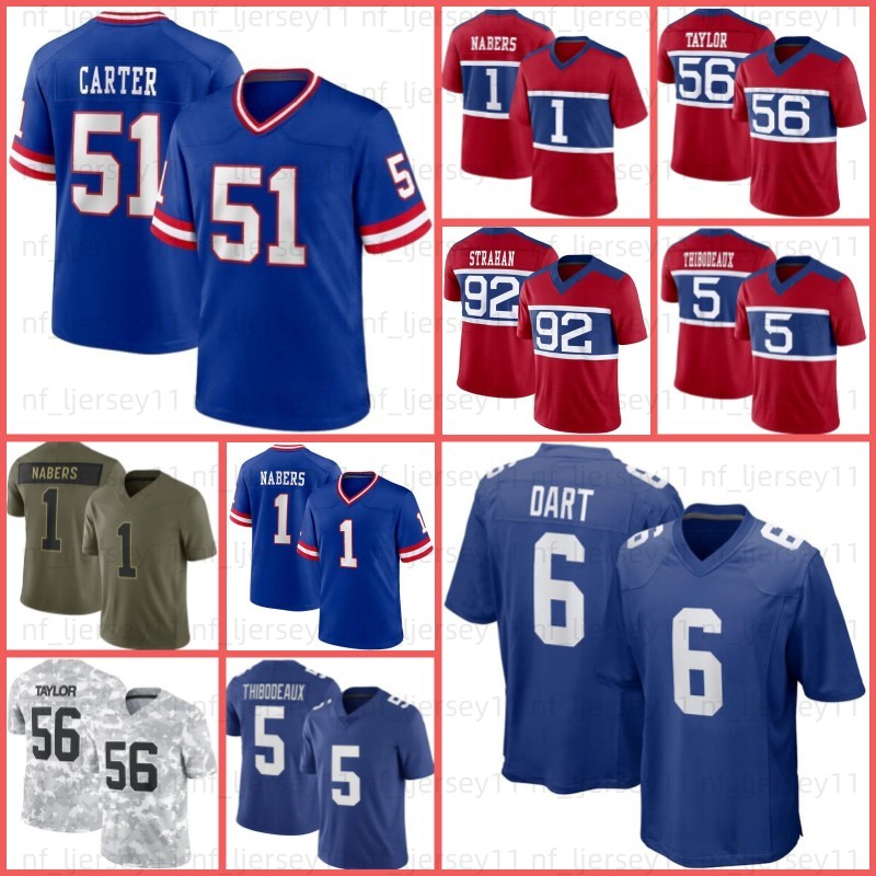 44 Cam Skattebo Jaxson Dart Malik Nabers Football Jersey Abdul Carter Brian Burns Dexter Lawrence II Taylor Strahan Isaiah Likely Tyrone Tracy Jr Jameis Winston