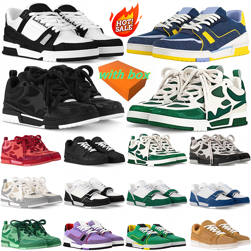2026 Free Shipping With Box dustbag Designer casual skate sneakers shoes platform chaussure for mens womens black red men women trainers scarpe luxury classic shoe