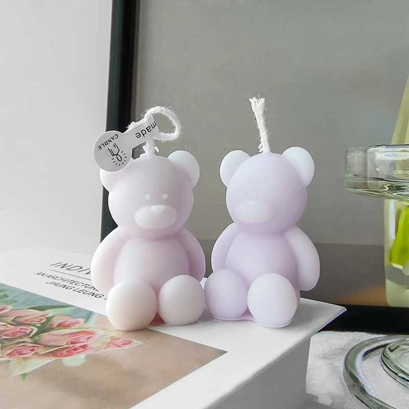 1PC Cute Animals Bear Scented candles New Year Home Decor Small Dogs Aromatic Candles Birthday Gifts House Souvenirs S25109 S260204