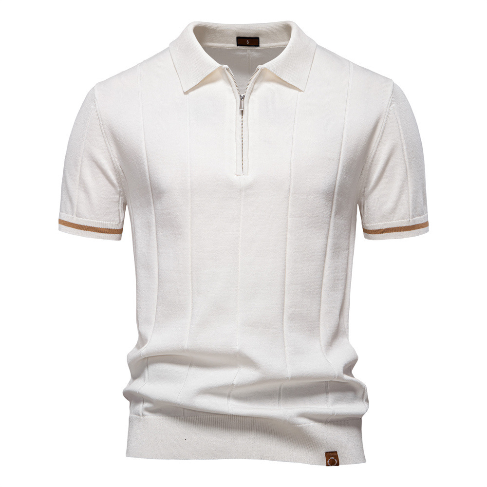 2025 Spring Summer New Designer Shirt Men's Casual Wool Polo Designer Hoodie Shirt Turn-down Collar Knitted Polo Shirt Short Sleeve Men's T-