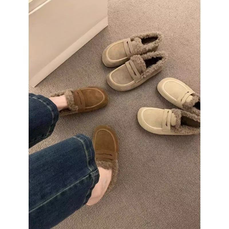 Winter Outdoor Cotton Casual Fashionable Warm Boots Comfortable and Non-slip Womens Home Slippers XW6.5