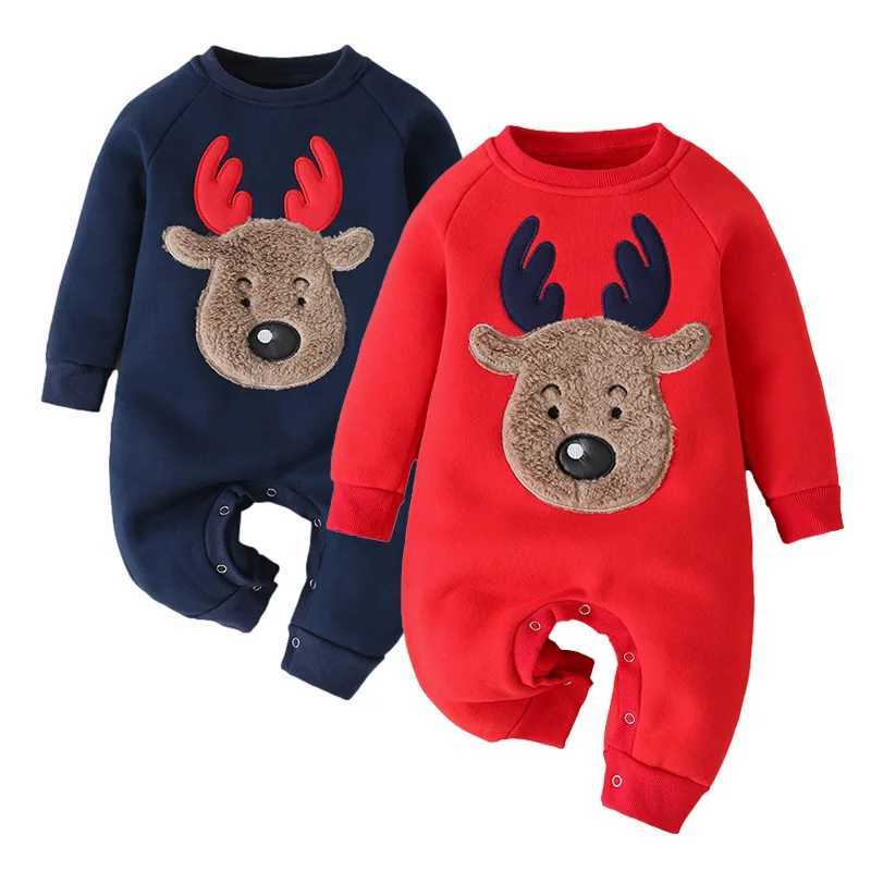 Christmas Baby Romper Newborn Clothes Fleece Lining New Year Kids Jumpsuit for Girls Boys OnePiece Toddler Outfit Infant Onesie C251009
