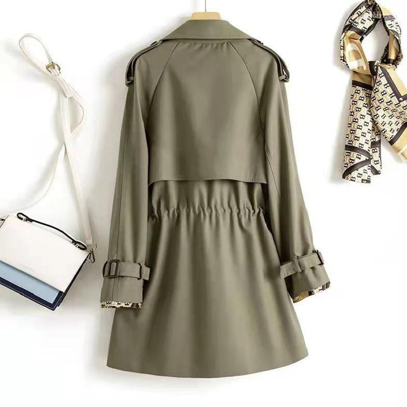 Women's Jackets Chic Women Trench Coat Casual Long Outerwear Loose Overcoat Spring Autumn Fashion Double-breasted Windbreaker Female Top