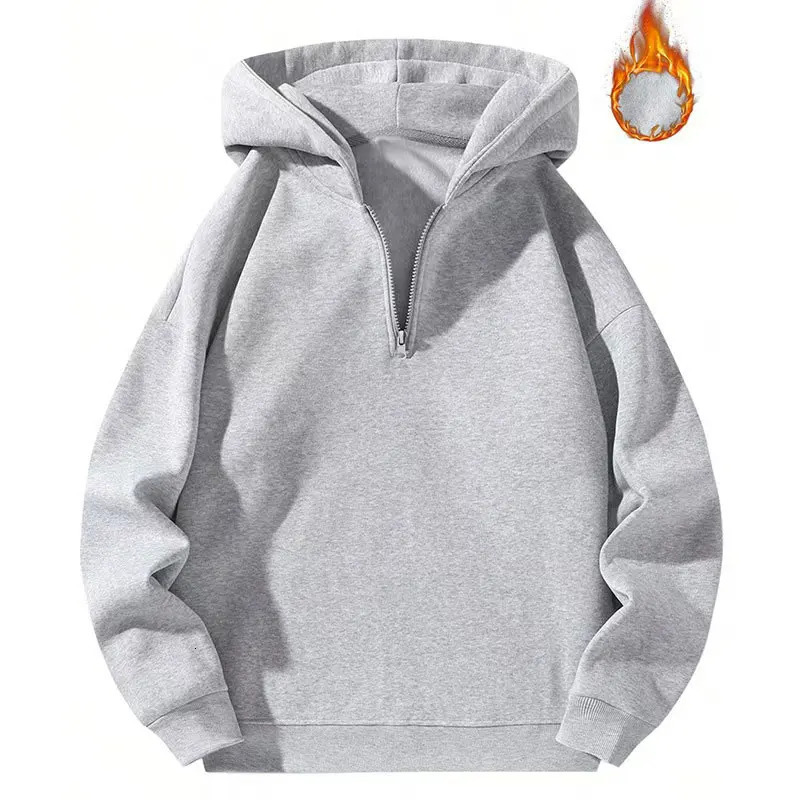 Womens Quarter Zip Long Sleeve Cropped Sweatshirt Fall Winter Casual V Neck Pullover Tops With Pockets 2501008