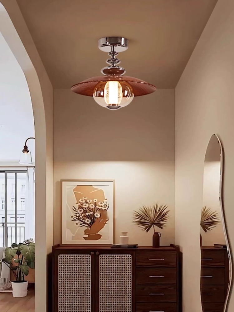 Vintage Ceiling Lights Fixture American Retro Balcony Corridor Ceiling Lamps European High End Bedroom Hanging Lamps Home Indoor Lighting Fixture