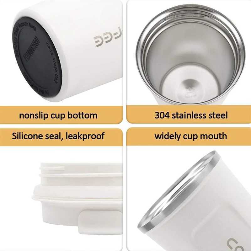 Thermos Coffee Cups 380510ml 304 Stainless Steel Vacuum Mug Business Office Coffee Tumbler C251008