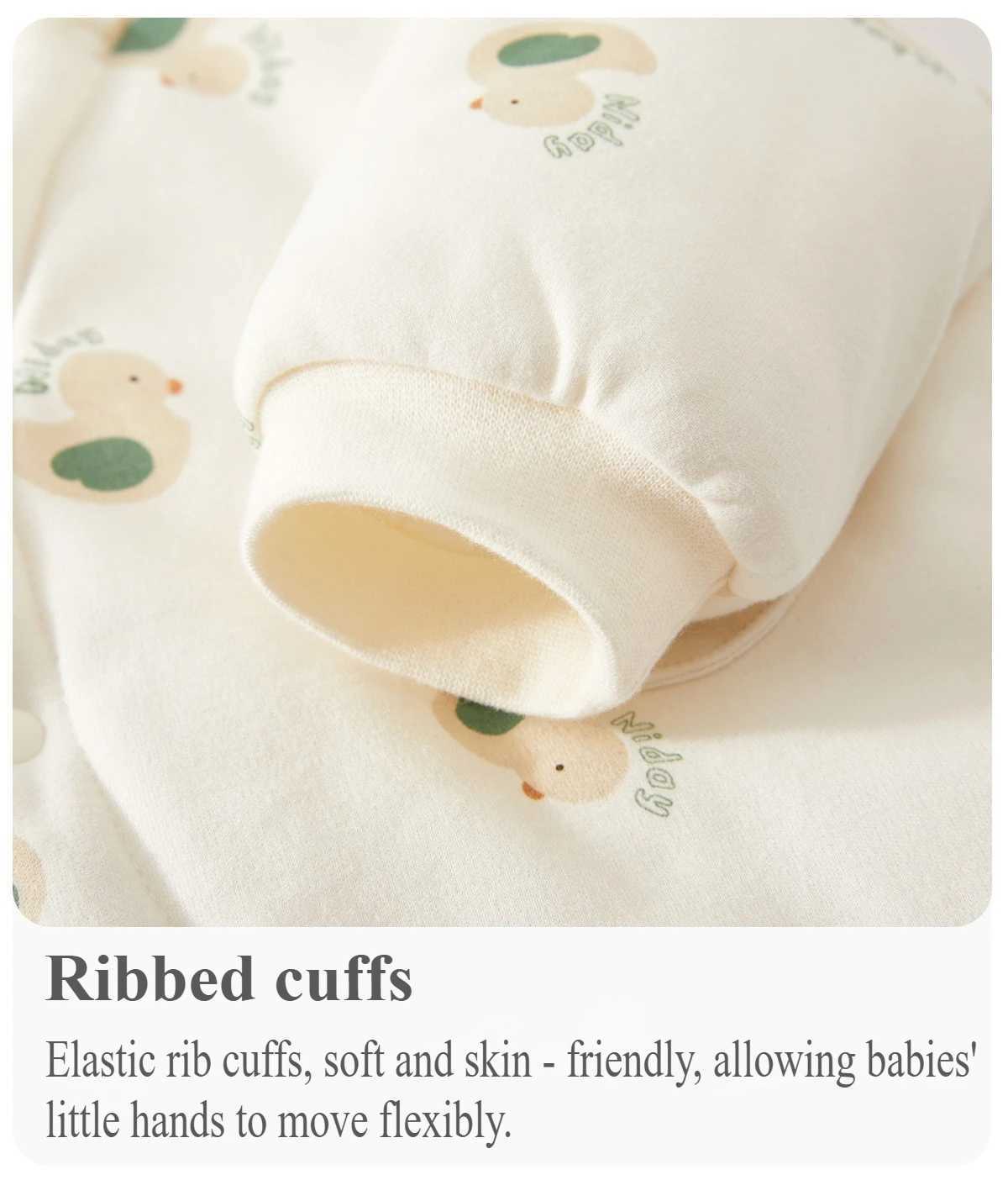 Newborn Baby Winter Thickened Cotton Romper Korean Style Warm Jumpsuit Infant Unisex Kimono Onesie 012 Months C251009