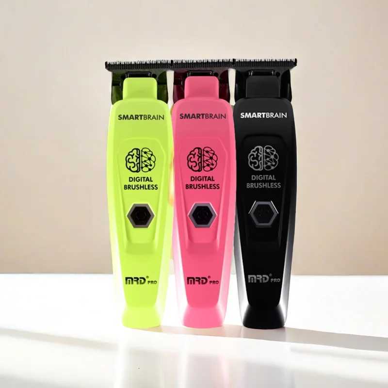 MRD GMT904 Smart Brain Hair Trimmer High Speed Engraving Push Mens Professional Hair Clipper Full Metal Body DLC 440CW251009