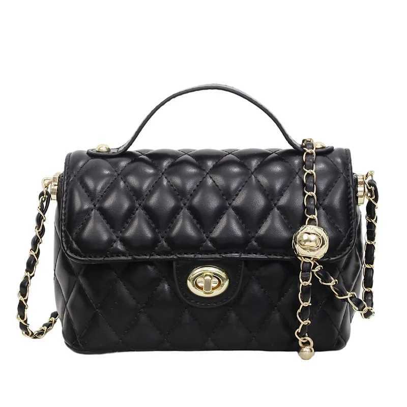 Korean simple and fashionable handbag 2025 summer new fashion chain shoulder bag is beautiful and foreign Luxury-Style BagsW251101