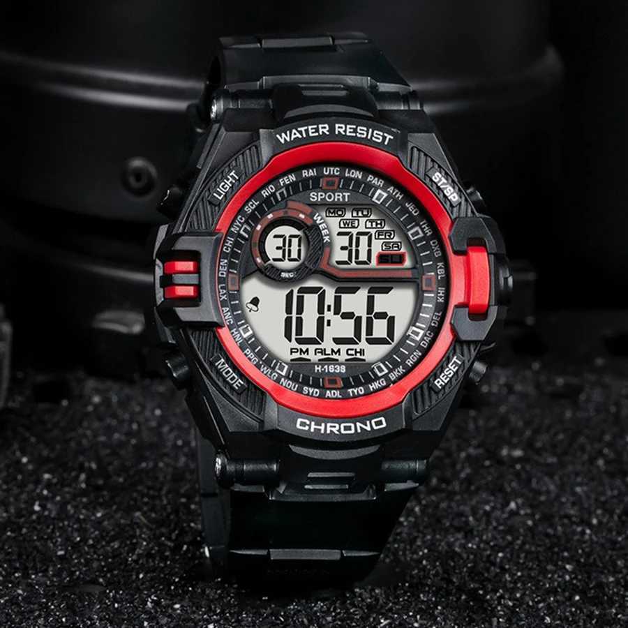 Waterproof Sports Watch Luxury Electronic Watch for Men LED Alarm Clock Military Digital Wristwatch for man Boys Student Teen X251009