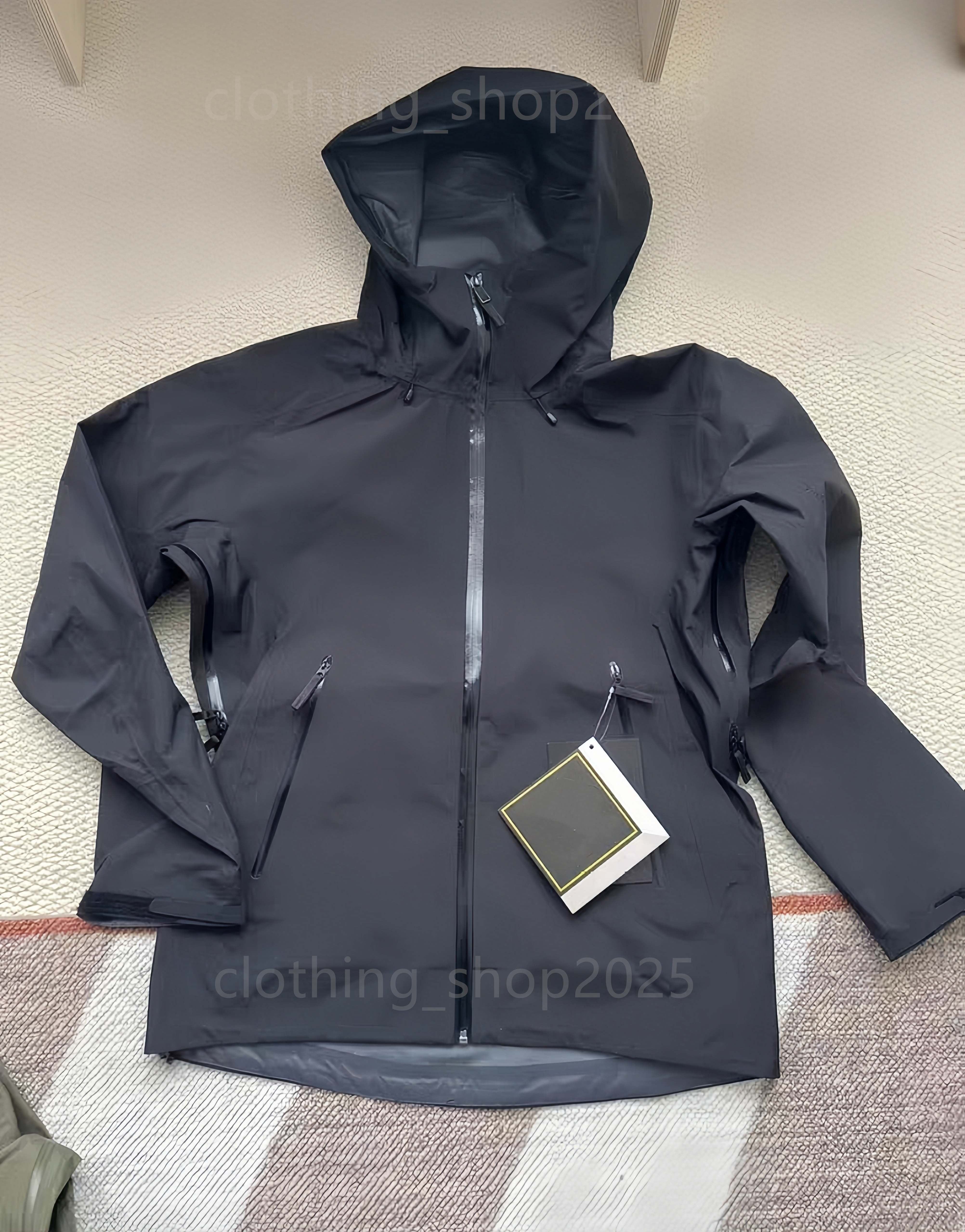 fashion casual Mens Womens jacket Goretex Hard Shell Zip Up Waterproof Hood Windbreaker high quality Designer Clothes Spring And Autumn Coat