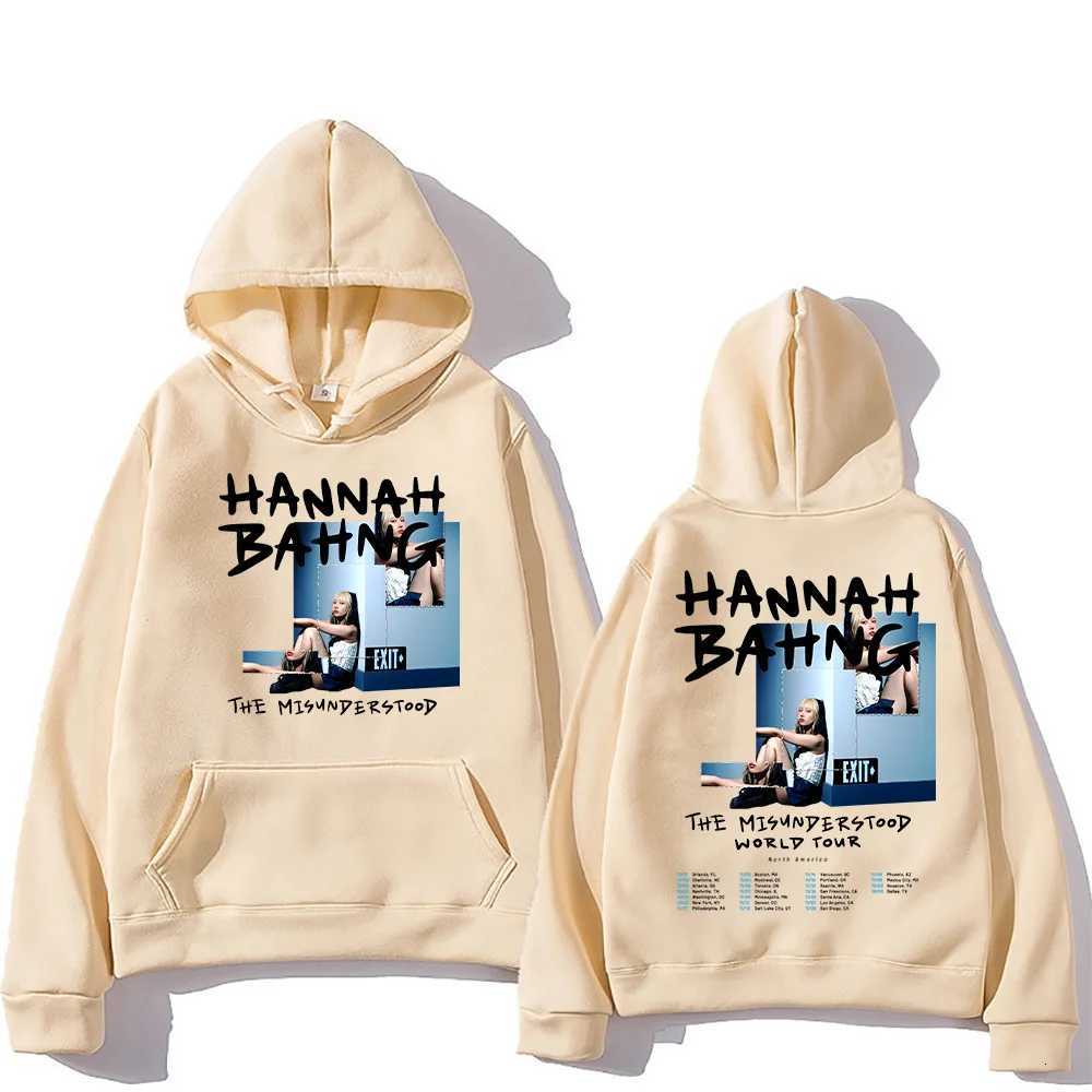 Hannah Bahng Hoodie Hannah Bahng The Misunderstood Tour 2025 Sweatshirts Fashion Y2K Clothing Unisex High Street Pullover HoodyXJ251009