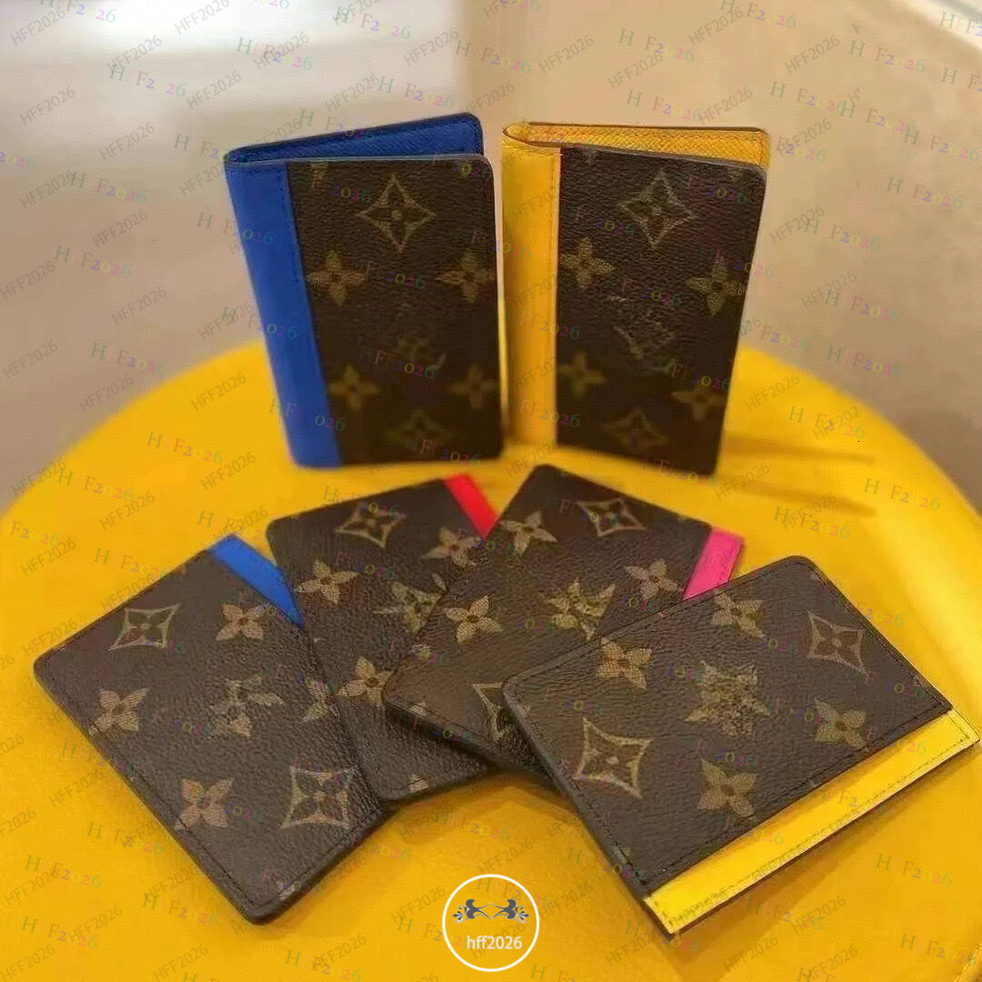 holders designer High Quality Multiple Wallet POCKET ORGANIZER leather holders men wallets money credit short money clutch bags original box Pocket card