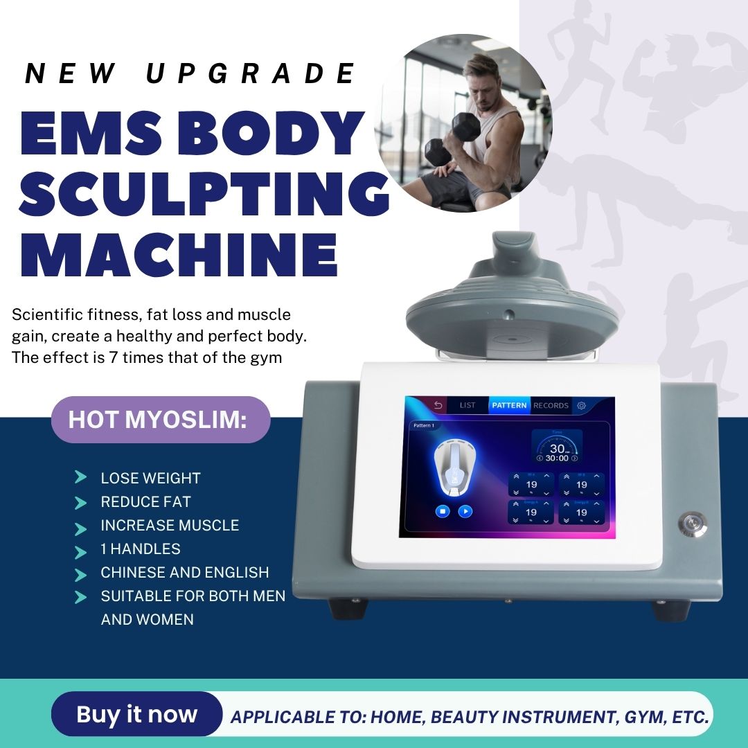 MYOSlim EMS Body Slimming Machine HI-emt Fat Reduction Muscle Building Body Sculpting Equipment Tighten Skin Weight Loss Home or Personal Use Device