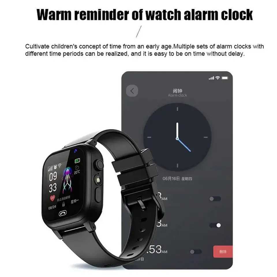 Kids Smart Watch 4G Multifunctional Waterproof SOS GPS Location Camera Call Sim Card Child Gifts Sports Digital Watches Tracker X251009 - view 7