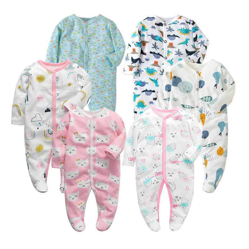 Four Seasons Newborn Infant Baby Boy Girl Jumpsuit Soft Long Sleeve Romper Casual Toddelr Clothing 012 Months Baby Clothing C251009