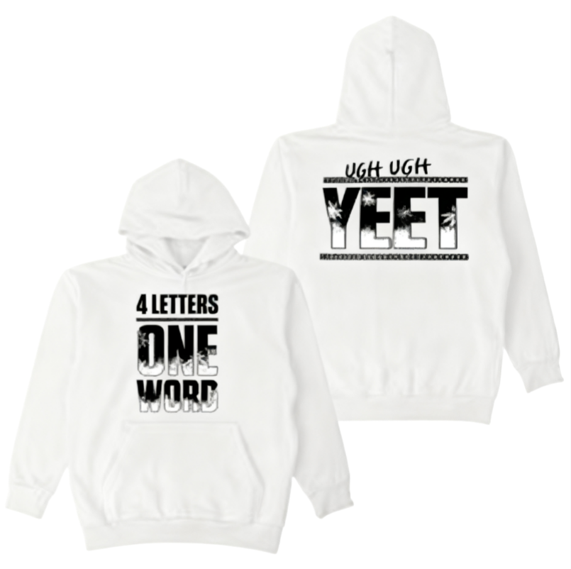 Men's Hoodies Jey Uso Four Letters One Word Hoodie 2025 Yeet Logo Long Sleeve Streetwear Men Women Hooded Sweatshirts