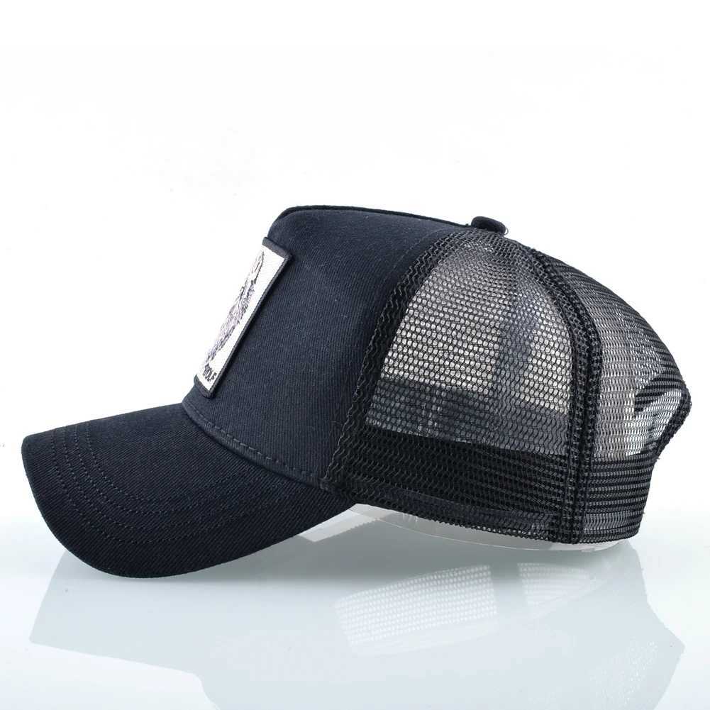 Fashion Baseball C With Embroidery Wolf Patch Snback Hip Hop Trucker Cs Men Women Outdoor Breathable Visor HatXJ251009