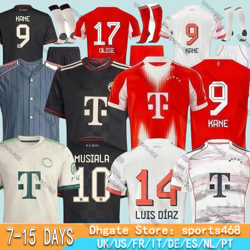 25 26 soccer jersey GNABRY Munich 125 Year Anniversary Beckenbayer LUlS MUSIALA KANE 2025 football shirt camisa de futebol KIMMICH Kit Neuer BayernS OLISE