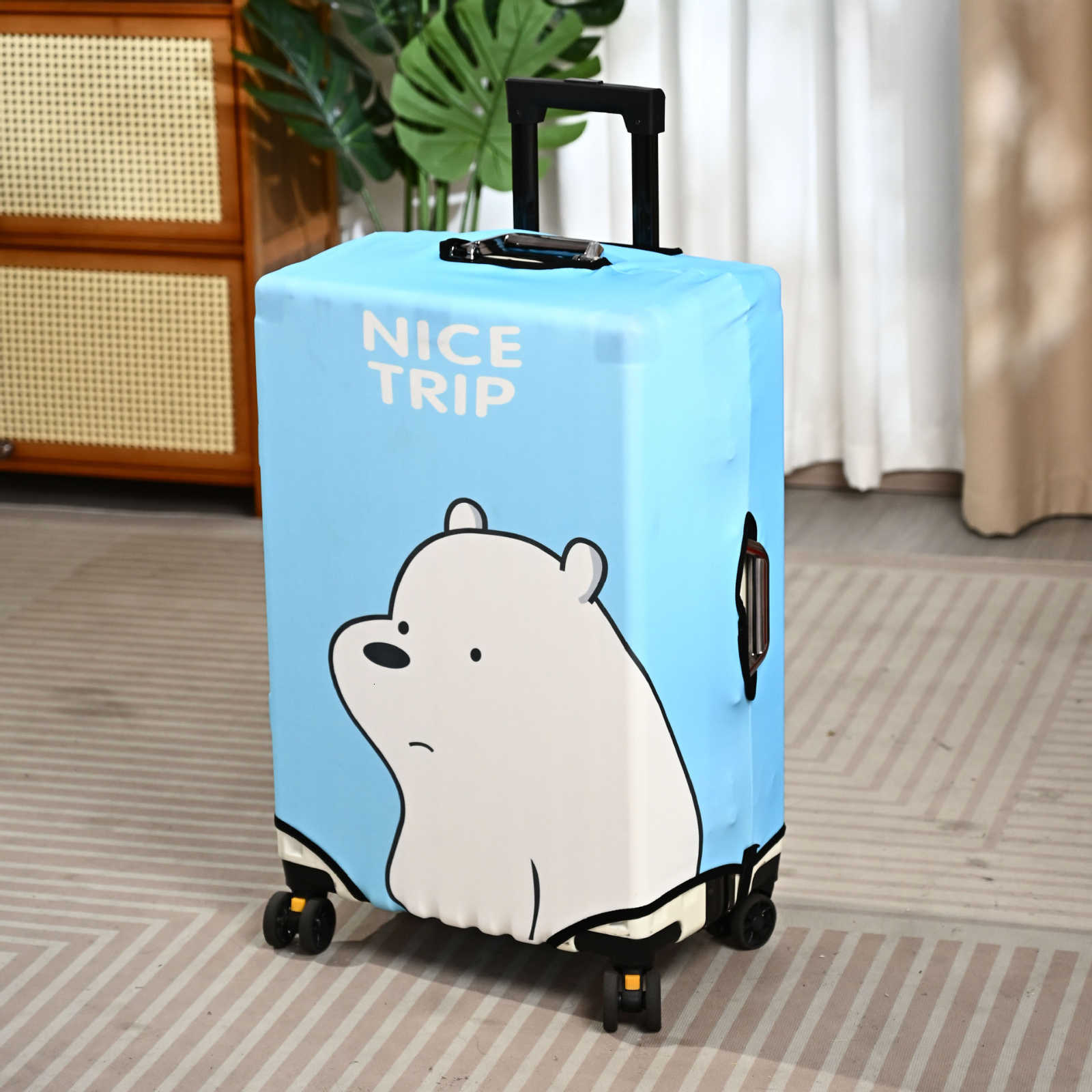 Custom Cute Minions Luggage Cover Protector Dust Proof Travel Suitcase CoversXJ240723